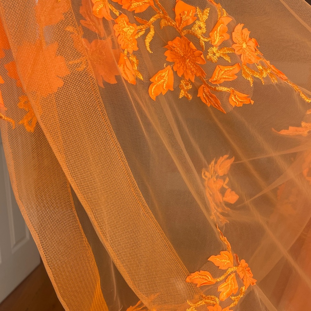 Jovani prom dress in flaming orange! - Picture 10 of 11